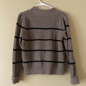Shein Mockneck Striped Sweater - size XS